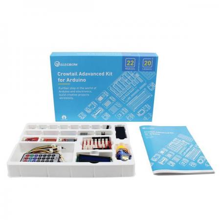 디바이스마트,오픈소스/코딩교육 > 아두이노 > 아두이노 교육용키트,ELECROW,Crowtail Advanced Kit for Arduino [SEA0002T],이미 전자 공학 및 프로그래밍 기술에 대한 지식이 있다면. 이 Crowtail-Advanced 키트는 새로운 무대로 여러분을 안내합니다!