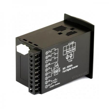 디바이스마트,기계/제어/로봇/모터 > 모터드라이버 > AC모터 드라이버 ,MotorBank,AC 드라이브 디지털 인버터 MX-9000A 750W 삼상 인버터,AC220V 750w 삼상 인버터 Digital Inverter 4 DIGIT 고휘도 FND 및 LED 채용 간편한 조작방식 및 파라미터의 간소화로 누구나 쉽게 운용