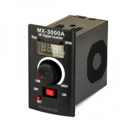 디바이스마트,기계/제어/로봇/모터 > 모터드라이버 > AC모터 드라이버 ,MotorBank,AC 드라이브 디지털 인버터 MX-3000A 200W 삼상 인버터,AC220V 200w 삼상 인버터 Digital Inverter 4 DIGIT 고휘도 FND 및 LED 채용 간편한 조작방식 및 파라미터의 간소화로 누구나 쉽게 운용
