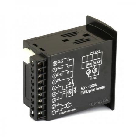 디바이스마트,기계/제어/로봇/모터 > 모터드라이버 > AC모터 드라이버 ,MotorBank,AC 드라이브 디지털 인버터 MX-1500A 100W 삼상 인버터,AC220V 100w 삼상 인버터 Digital Inverter 4 DIGIT 고휘도 FND 및 LED 채용 간편한 조작방식 및 파라미터의 간소화로 누구나 쉽게 운용