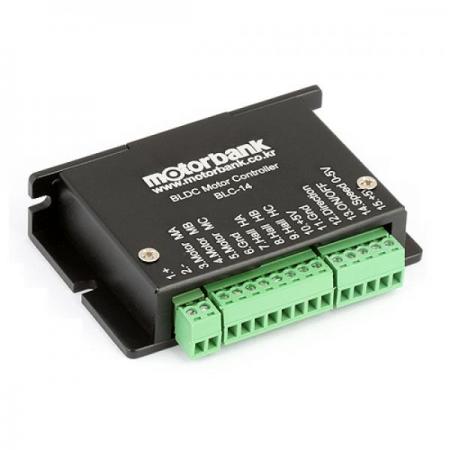 디바이스마트,기계/제어/로봇/모터 > 모터드라이버 > BLDC모터 드라이버 > 100W 이하 BLDC 모터드라이버,MotorBank,BLC-14 90W BLDC모터 컨트롤러,- 90W급 BLDC모터 컨트롤러- 전격전압 : 8 ~30v- 최대출력 : 90W(24V 구동시)- 동작온도범위 : -40℃ ~ 85℃- 직류 저전압(12/24V)전원용- 24V 구동시 3.5A(방열판&냉각팬 장착시 6.25A)* 적용모터 : BL1636, BL2040, BL2854, BL3269, BL3660