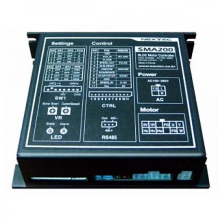 디바이스마트,기계/제어/로봇/모터 > 모터드라이버 > BLDC모터 드라이버 > 300W 이하 BLDC 모터드라이버,MotorBank,MDA200 200W 급 BLDC모터 드라이버, 3상 정형파(Sinusoidal)출력,200W 급 BLDC모터 드라이버, 3상 정형파(Sinusoidal)출력, 사이즈: 146x125x45, 전압: AC 110V~220V, 정격전류: 1A