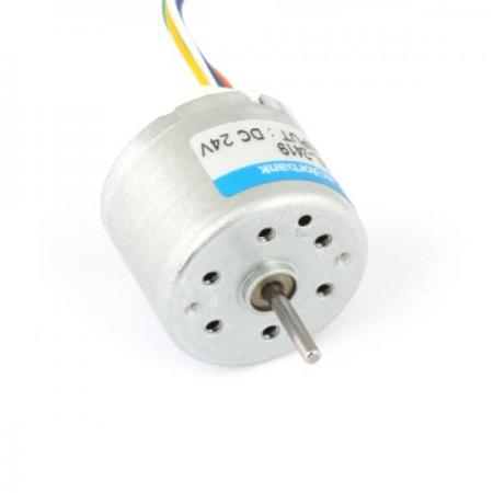 디바이스마트,기계/제어/로봇/모터 > 모터류 > BLDC모터,MotorBank,BLDC모터 BL-2419 24파이 초소형BLDC모터 구동드라이버 내장형 24V,Φ24 x 19mm 구동드라이버 내장형 BLDC모터. DC모터와 같이 전원만 연결하면 돌아가며, 정역회전과 FG출력이 됩니다.