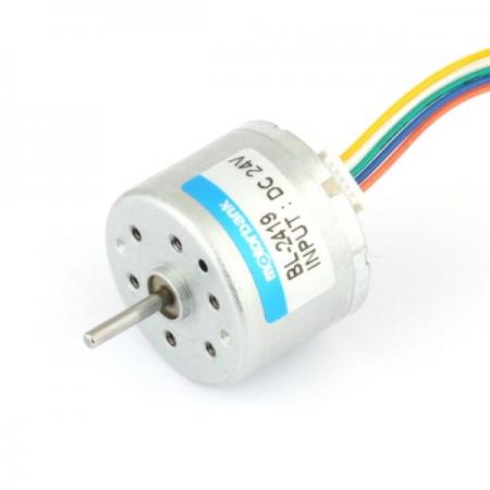 디바이스마트,기계/제어/로봇/모터 > 모터류 > BLDC모터,MotorBank,BLDC모터 BL-2419 24파이 초소형BLDC모터 구동드라이버 내장형 24V,Φ24 x 19mm 구동드라이버 내장형 BLDC모터. DC모터와 같이 전원만 연결하면 돌아가며, 정역회전과 FG출력이 됩니다.