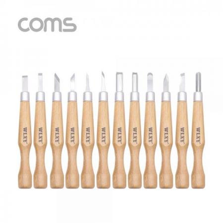 디바이스마트,수공구/전자공구/전동공구 > 작업공구 > 목공용공구 > 끌/조각도,Coms,조소 세트 12pcs / 판화 / 목공용 / 조각도 [BB473],조소 세트 12pcs / 판화 / 목공용 / 조각도