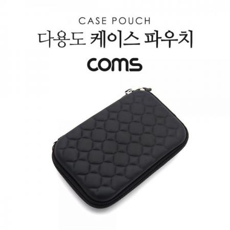 디바이스마트,공구함/작업대/엔클로저 > 공구함/부품함 > 다용도정리함(케이스),Coms,다용도 케이스 / 파우치 / 15 X 10 X 3.5cm / Black [TB081],다용도 케이스 / 파우치 / 15 X 10 X 3.5cm / Black
