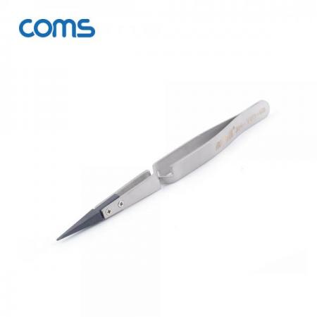 디바이스마트,수공구/전자공구/전동공구 > 전자공구 > 핀셋/IC흡착기/핀제거 > 고정밀 핀셋,Coms,정전기 방지 및 역방향 정밀 핀셋 150mm [TB111],정전기 방지 및 역방향 정밀 핀셋 150mm