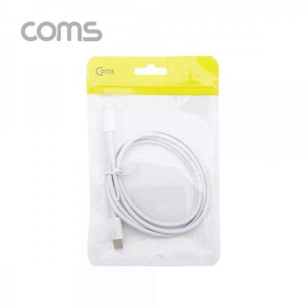 디바이스마트,케이블/전선 > USB 케이블 > 충전케이블(MM) > 애플 라이트닝 8핀 충전케이블,Coms,USB 3.1(Type C) to 8핀 케이블 (USB-C M/8Pin M) / 90cm / White [ID364],USB 3.1(Type C) to 8핀 케이블 (USB-C M/8Pin M) / 90cm / White