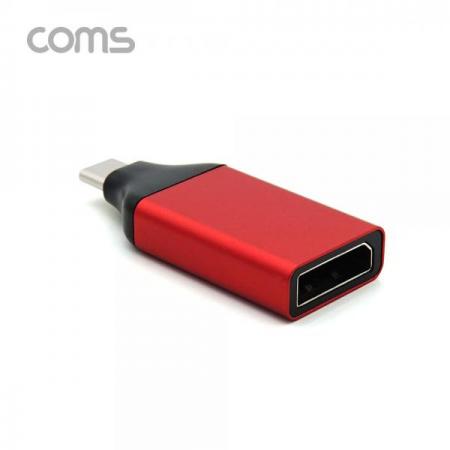 디바이스마트,케이블/전선 > 영상/음향 케이블 > HDMI/DVI 케이블,Coms,USB 3.1 Type-C to 디스플레이포트 변환 컨버터 젠더형 / Type-C(M) to DP(F) / Red [BT974],USB 3.1 Type-C to 디스플레이포트 변환 컨버터 젠더형 / Type-C(M) to DP(F) / Red