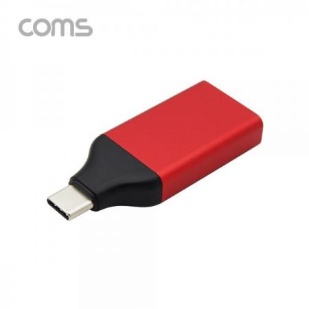 디바이스마트,케이블/전선 > 영상/음향 케이블 > HDMI/DVI 케이블,Coms,USB 3.1 Type-C to 디스플레이포트 변환 컨버터 젠더형 / Type-C(M) to DP(F) / Red [BT974],USB 3.1 Type-C to 디스플레이포트 변환 컨버터 젠더형 / Type-C(M) to DP(F) / Red