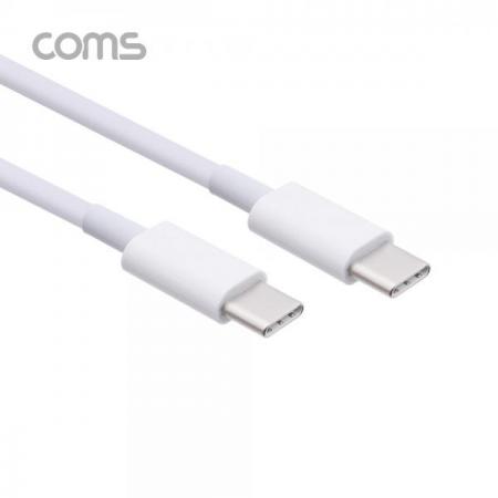 디바이스마트,케이블/전선 > USB 케이블 > 데이터케이블(MM) > USB 3.1 C타입 케이블,Coms,USB 3.1 Type C 케이블(M to M) 2M / 고속충전 및 480Mbps 속도 / White [IF099],USB 3.1 Type C 케이블(M to M) 2M / 고속충전 및 480Mbps 속도 / White