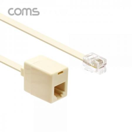 디바이스마트,케이블/전선 > PC/네트워크/통신 케이블 > 전화선 케이블,Coms,전화선 변환 케이블 (5M) / RJ11(M/F) / 6P4C(F) / 4P4C(M) [C0970],전화선 변환 케이블 (5M) / RJ11(M/F) / 6P4C(F) / 4P4C(M)