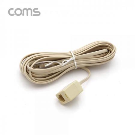 디바이스마트,케이블/전선 > PC/네트워크/통신 케이블 > 전화선 케이블,Coms,전화선 변환 케이블 (5M) / RJ11(M/F) / 6P4C(F) / 4P4C(M) [C0970],전화선 변환 케이블 (5M) / RJ11(M/F) / 6P4C(F) / 4P4C(M)