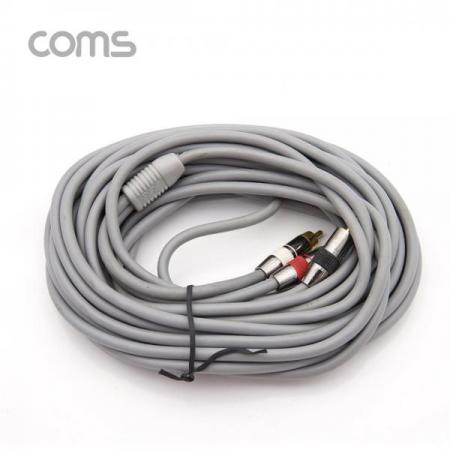 디바이스마트,컴퓨터/모바일/가전 > 네트워크/케이블/컨버터/IOT > 오디오/RCA/동축 케이블 > RCA 케이블,Coms,스테레오/RCA(2선) 고급형 케이블 (3.5 ST M/2RCA M) 10M [AV0026],스테레오/RCA(2선) 고급형 케이블 (3.5 ST M/2RCA M) 10M
