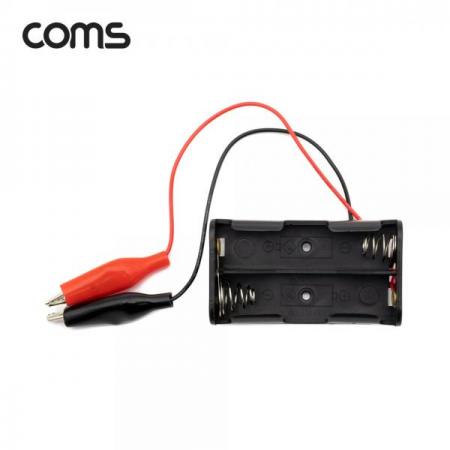 디바이스마트,전원/파워/배터리 > 배터리/배터리홀더 > 배터리홀더 Holder > AA용 홀더,Coms,AA 건전지 2구 홀더 집게형 [NB818],AA 건전지 2구 홀더 집게형