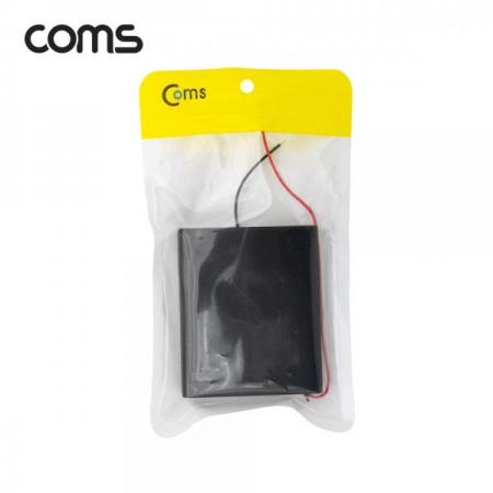 디바이스마트,전원/파워/배터리 > 배터리/배터리홀더 > 배터리홀더 Holder > AA용 홀더,Coms,AA 건전지 4구 커버 스위치 홀더 / 2선 전원 15cm [NB815],AA 건전지 4구 커버 스위치 홀더 / 2선 전원 15cm