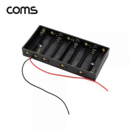 디바이스마트,전원/파워/배터리 > 배터리/배터리홀더 > 배터리홀더 Holder > AA용 홀더,Coms,AA 건전지 8구 홀더 / 2선 전원 10cm [NB822],AA 건전지 8구 홀더 / 2선 전원 10cm