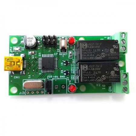 디바이스마트,MCU보드/전자키트 > 개발용 장비 > USB/RS232/RS485 컨버터,씨링크테크,USB162-REL-2C,USB 기능 내장형 PC 릴레이 제어모듈