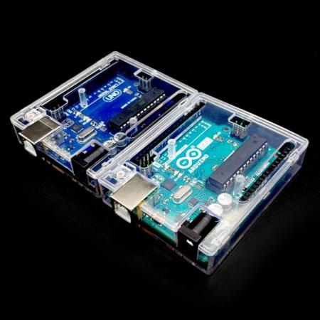 디바이스마트,오픈소스/코딩교육 > 아두이노 > 아두이노 케이스/악세사리,SZH,아두이노 우노 투명 케이스 [RPS002],아두이노 우노 전용 투명 케이스 / 간편한 조립 및 분리 / 사이즈 : 75mm X 60mm X 17mm