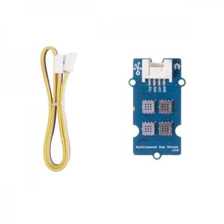 디바이스마트,MCU보드/전자키트 > 센서모듈 > 먼지/가스/연기/불꽃 > 가스/공기질/연기센서,Seeedstudio,Grove - 멀티 채널 가스 센서 V2 [101020820],일산화탄소 (CO), 이산화질소 (NO2), 에틸 알코올 (C2H5CH), 휘발성 유기 화합물 (VOC) 등 다양한 가스 감지 / MCU :  STM32F030 / 인터페이스 ：Grove I2C / 출력전압 : 3.3 ~ 5V