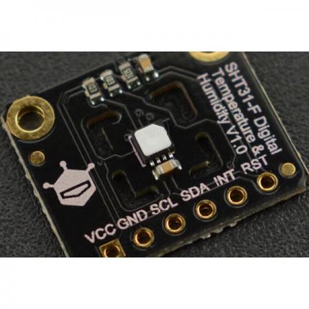 디바이스마트,MCU보드/전자키트 > 센서모듈 > 온도/습도 > 온습도겸용,DFROBOT,SHT31-F 디지털 온습도 센서 Digital Temperature & Humidity Sensor Breakout [SEN0332],Sensirion SHT31-F 센서 IC 기반 / IP67 방진 보호 필름 / I2C 통신 지원 / 아두이노, 마이크로비트, ESP32 등 3.3V / 5V 컨트롤러 호환 / 작동 전압 : 2.15 ~ 5.5V / 외형 치수 : 19x16mm / 장착 구멍 크기 : 2mm / 장착 구멍 피치 : 15mm