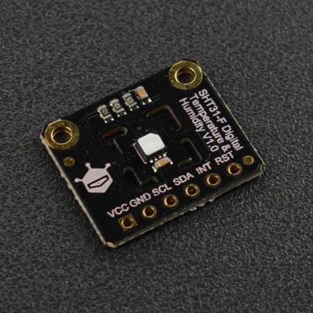디바이스마트,MCU보드/전자키트 > 센서모듈 > 온도/습도 > 온습도겸용,DFROBOT,SHT31-F 디지털 온습도 센서 Digital Temperature & Humidity Sensor Breakout [SEN0332],Sensirion SHT31-F 센서 IC 기반 / IP67 방진 보호 필름 / I2C 통신 지원 / 아두이노, 마이크로비트, ESP32 등 3.3V / 5V 컨트롤러 호환 / 작동 전압 : 2.15 ~ 5.5V / 외형 치수 : 19x16mm / 장착 구멍 크기 : 2mm / 장착 구멍 피치 : 15mm