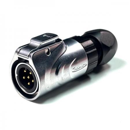 디바이스마트,커넥터/PCB > 산업/의료/방수 커넥터 > CNLINKO 방수 커넥터 > 파워 플러그,CNLINKO,방수 파워 메탈 Male 플러그 6핀 [LP-12-C06PE-03-001],접점 지름 : Φ12 / 핀지름 : Φ1.0 / 재질 : 메탈 / IP67 / Male / 6pin / 18-16AWG / 정격 전류 : 5A / 정격 전압 : 250V