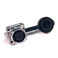 방수 파워 메탈 사각 소켓 4핀 [LP-12-J04SX-03-401]