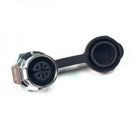 디바이스마트,커넥터/PCB > 산업/의료/방수 커넥터 > CNLINKO 방수 커넥터 > 파워 소켓,CNLINKO,방수 파워 메탈 원형 소켓 4핀 [LP-12-J04SX-03-101],접점 지름 : Φ12 / 핀지름 : Φ1.0 / 재질 : 메탈 / IP67 / Male / 4pin / 18-16AWG / 정격 전류 : 5A / 정격 전압 : 250V