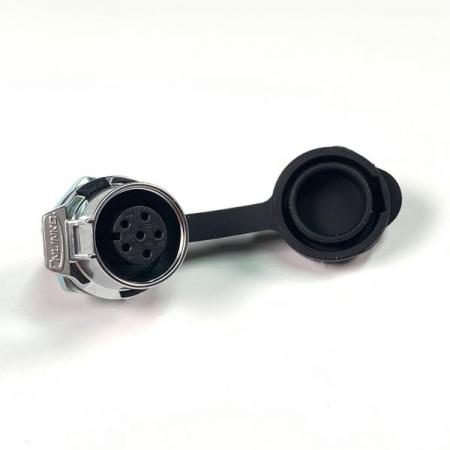 디바이스마트,커넥터/PCB > 산업/의료/방수 커넥터 > CNLINKO 방수 커넥터 > 파워 소켓,CNLINKO,방수 파워 메탈 원형 소켓 6핀 [LP-12-J06SX-03-101],접점 지름 : Φ12 / 핀지름 : Φ1.0 / 재질 : 메탈 / IP67 / Male / 6pin / 18-16AWG / 정격 전류 : 5A / 정격 전압 : 250V