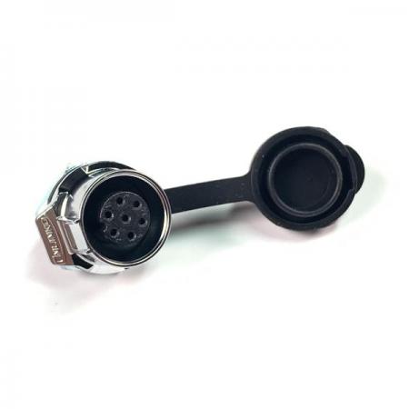 디바이스마트,커넥터/PCB > 산업/의료/방수 커넥터 > CNLINKO 방수 커넥터 > 파워 소켓,CNLINKO,방수 파워 메탈 원형 소켓 7핀 [LP-12-J07SX-03-101],접점 지름 : Φ12 / 핀지름 : Φ1.0 / 재질 : 메탈 / IP67 / Male / 7pin / 18-16AWG / 정격 전류 : 5A / 정격 전압 : 250V