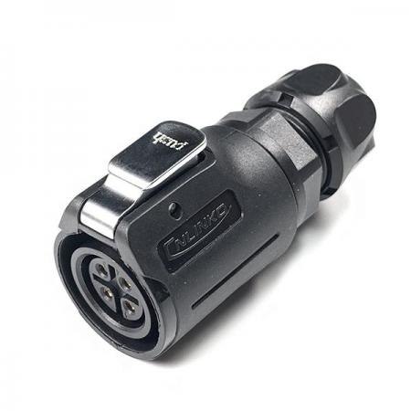 디바이스마트,커넥터/PCB > 산업/의료/방수 커넥터 > CNLINKO 방수 커넥터 > 파워 플러그,CNLINKO,방수 파워 Female 플러그 4핀 [LP-16-J04PE-02-001],접점 지름 : Φ16.5 / 핀지름 : Φ1.5 / 재질 : 플라스틱 / IP67 / Female / 4pin / 18-16AWG / 정격 전류 : 10A / 정격 전압 : 500V