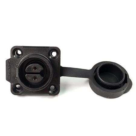 디바이스마트,커넥터/PCB > 산업/의료/방수 커넥터 > CNLINKO 방수 커넥터 > 파워 소켓,CNLINKO,방수 파워 Female 사각 소켓 2핀 [LP-16-J02SX-02-401],사각 패널 소켓 / 접점 지름 : Φ16.5 / 핀지름 : Φ1.5 / 재질 : 플라스틱 / IP67 / Female / 2pin / 18-16AWG / 정격 전류 : 10A / 정격 전압 : 500V