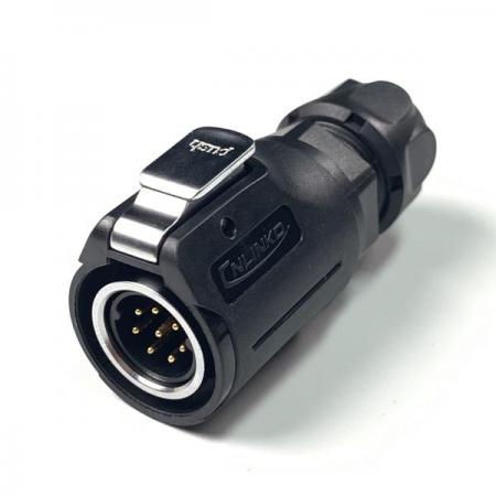 디바이스마트,커넥터/PCB > 산업/의료/방수 커넥터 > CNLINKO 방수 커넥터 > 파워 플러그,CNLINKO,방수 파워 믹스 Male 플러그 8핀 [LP-16-C08PE-01-001],접점 지름 : Φ16.5 / 핀지름 : Φ1.5 / 재질 : 믹스 / IP67 / Male / 8pin / 18-16AWG / 정격 전류 : 10A / 정격 전압 : 500V