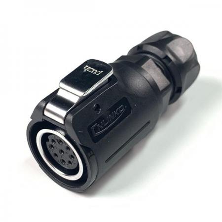 디바이스마트,커넥터/PCB > 산업/의료/방수 커넥터 > CNLINKO 방수 커넥터 > 파워 플러그,CNLINKO,방수 파워 믹스 Female 플러그 9핀 [LP-16-J09PE-01-001],접점 지름 : Φ16.5 / 핀지름 : Φ1.5 / 재질 : 믹스 / IP67 / Female / 9pin / 18-16AWG / 정격 전류 : 10A / 정격 전압 : 500V