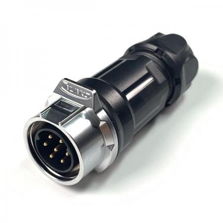 디바이스마트,커넥터/PCB > 산업/의료/방수 커넥터 > CNLINKO 방수 커넥터 > 파워 플러그,CNLINKO,방수 파워 믹스 Male 연결 플러그 7핀 [LP-16-C07PP-01-001],접점 지름 : Φ16.5 / 핀지름 : Φ1.5 / 재질 : 믹스 / IP67 / Male / 7pin / 18-16AWG / 정격 전류 : 10A / 정격 전압 : 500V / 연결 플러그