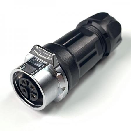 디바이스마트,커넥터/PCB > 산업/의료/방수 커넥터 > CNLINKO 방수 커넥터 > 파워 플러그,CNLINKO,방수 파워 믹스 Female 연결 플러그 4핀 [LP-16-J04PP-01-001],접점 지름 : Φ16.5 / 핀지름 : Φ1.5 / 재질 : 믹스 / IP67 / Female / 4pin / 18-16AWG / 정격 전류 : 10A / 정격 전압 : 500V / 연결 플러그