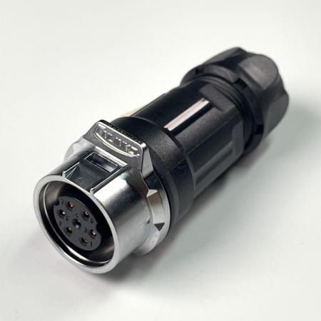 디바이스마트,커넥터/PCB > 산업/의료/방수 커넥터 > CNLINKO 방수 커넥터 > 파워 플러그,CNLINKO,방수 파워 믹스 Female 연결 플러그 7핀 [LP-16-J07PP-01-001],접점 지름 : Φ16.5 / 핀지름 : Φ1.5 / 재질 : 믹스 / IP67 / Female / 7pin / 18-16AWG / 정격 전류 : 10A / 정격 전압 : 500V / 연결 플러그