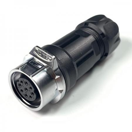디바이스마트,커넥터/PCB > 산업/의료/방수 커넥터 > CNLINKO 방수 커넥터 > 파워 플러그,CNLINKO,방수 파워 믹스 Female 연결 플러그 9핀 [LP-16-J09PP-01-001],접점 지름 : Φ16.5 / 핀지름 : Φ1.5 / 재질 : 믹스 / IP67 / Female / 9pin / 18-16AWG / 정격 전류 : 10A / 정격 전압 : 500V / 연결 플러그