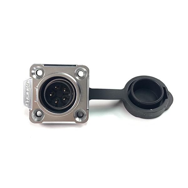 방수 파워 메탈 Male 사각 소켓 5핀 [LP-16-C05SX-03-401]