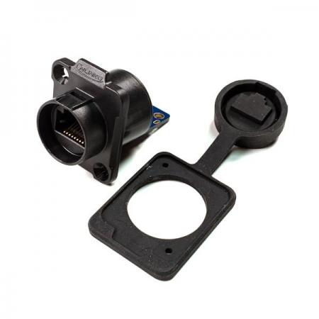 디바이스마트,커넥터/PCB > 산업/의료/방수 커넥터 > CNLINKO 방수 커넥터 > RJ45/광섬유,CNLINKO,RJ45 방수 소켓 (PCB 포함) [LP-16-J/RJ45/110/SX-02-203],방수 RJ45 이더넷 / 시그널 커넥터 / 사각 소켓 / Male / IP67 / 26～24 AWG