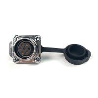 방수 메탈 Female 사각 소켓 7핀 (보호격벽) [LP-20-J07SX-03-401A]