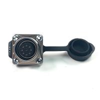 방수 메탈 Female 사각 소켓 9핀 (보호격벽) [LP-20-J09SX-03-401A]