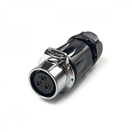 디바이스마트,커넥터/PCB > 산업/의료/방수 커넥터 > CNLINKO 방수 커넥터,CNLINKO,방수 파워 Female 연결 플러그 3핀 [LP-20-J03PP-01-001],연결플러그 / 접점 지름 : Φ20 / 핀지름 : Φ2.7 / 재질 : 믹스 / 방수등급 : IP67 / Female / 2pin / 14-12AWG / 정격 전류 : 20A / 정격 전압 : 500V / LP-20