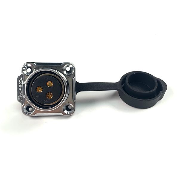 방수 메탈 Female 사각 소켓 3핀 [LP-20-J03SX-03-401]
