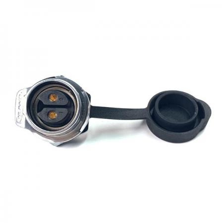 디바이스마트,커넥터/PCB > 산업/의료/방수 커넥터 > CNLINKO 방수 커넥터 > 파워 소켓,CNLINKO,방수 메탈 Female 원형 소켓 2핀 (보호격벽) [LP-20-J02SX-03-101A],접점 지름 : Φ20 / 핀지름 : Φ2.7 / 재질 : 메탈 / IP67 / Female / 2pin / 14-12AWG / 정격 전류 : 20A / 정격 전압 : 500V