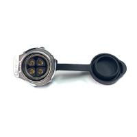 방수 메탈 Female 원형 소켓 4핀 (보호격벽) [LP-20-J04SX-03-101A]