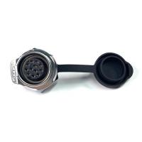 방수 메탈 Female 원형 소켓 12핀 (보호격벽) [LP-20-J12SX-03-101A]