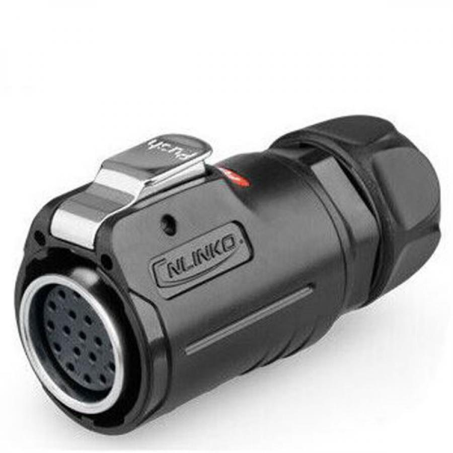 방수 파워 믹스 Female 플러그 19핀 [LP-24-J19PE-01-001]