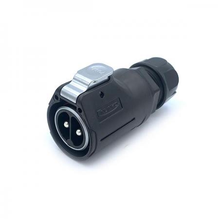 디바이스마트,커넥터/PCB > 산업/의료/방수 커넥터 > CNLINKO 방수 커넥터 > 파워 플러그,CNLINKO,방수 파워 Male 플러그 2핀 [LP-28-C02PE-21-001],플러그 / 접점 지름 : Φ28 / 핀지름 : Φ4.0 / 방수 등급 : IP67 / Female / 2핀 / 24AWG * 2C / 14-12AWG / 정격 전류 : 50A / 정격 전압 : 500V / LP-28